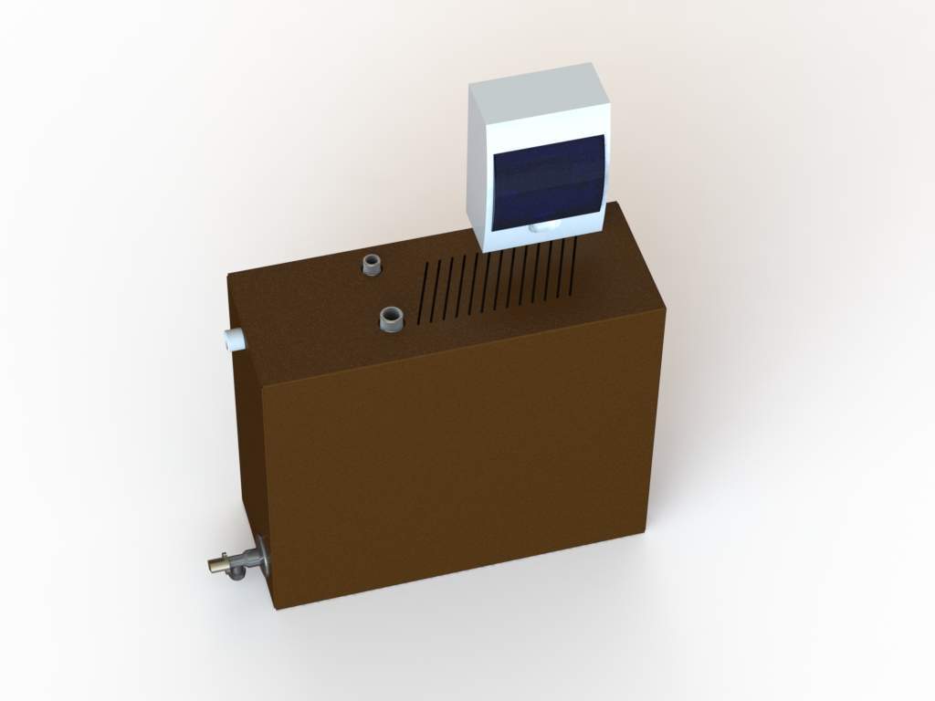 Парогенератор проточный "EVRO", 12 кВт, 47.5x18.5x40.5 см (рис.3)